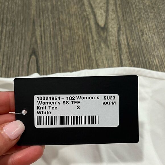 NWT Converse Coastal Vibes Knit Tee Loose Fit Short Sleeve Crewneck White Small - Picture 3 of 8